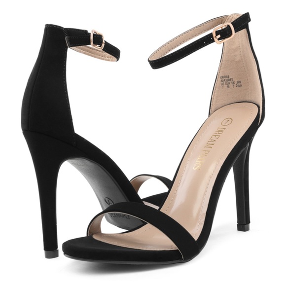 Dream Pairs Shoes - Dream Pairs Ankle Strap Stiletto High Heel Sandals